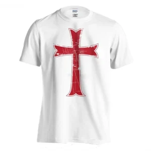Men Brand Clothihng Top Quality Fashion Mens T Shirt Cotton Crusader Knights Templar Distressed T Shirt