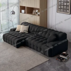 Designers Italian Electric Reclining Sofas Modern Simple Living Room Lazy Futon Sofa Bed Puff Home Furniture Sofa