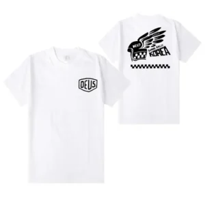 2024 New Short Sleeve Print T Shirt Clothing MX Tee Unisex Harajuku Graphic T-shirt DEUS EX MACHINA Summer Clothes Fashion Top