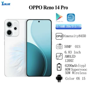 Chinese Version OPPO Reno 14 Pro 6.83'' 120Hz AMOLED Screen Dimensity 8450 6200mAh Battery 80W SuperCharg 50W WilrelessCharge