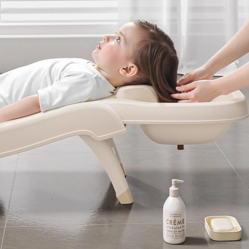 SPA Plastic Children Shampoo Bed Foldable Hair Washing Chairs Spa Basin Massage Bed Luxury Sillon Peluqueria Salon Furniture - Image 2