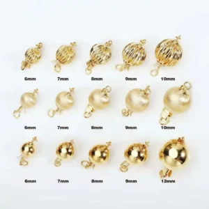 High Quality On Sale Sinya Pearl Necklace Connector Lock Au750 Au585 Fine Jewelry DIY Accessories Pure Real 14k 18k Gold Clasp