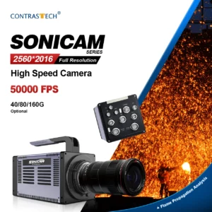 5M Pixel 50000fps10GigE Vision 2560x2016 Slow Motion High Speed Camera for Destructive Testing Contrastech