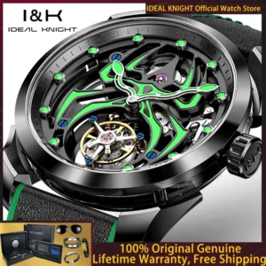 IDEAL KNIGHT 6802 Men True Tourbillon Watch Spider Armor Series Limited Edition Watch Top Luxury Men Automatic Mechanical Watch
