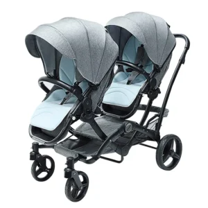 JXB 2022 Wholesale European 3 in 1 Double Infant Cart Foldable Twin Baby Stroller