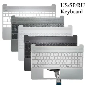 NEW US Keyboard for HP 15-EF 15S-EQ 15-DY 15S-FQ TPN-Q222 Laptop Palmrest Upper Cover Top Case Backlit L63578-001 L63579-001