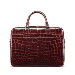 gete Pure manual crocodile men handbag male briefcase business large capacity Laptop bag men bag